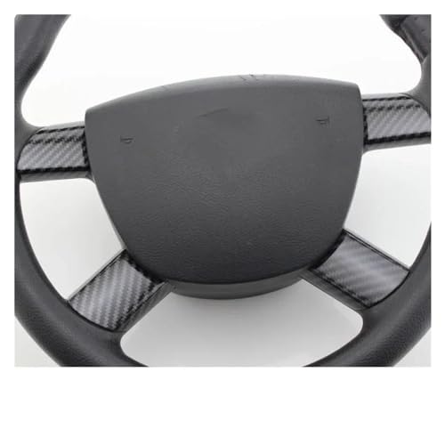HDHCSCAGH Lenkradschutz Abdeckung Für Ford Für Focus 2 MK2 2005 2006 2007 2008 2009 2010 2011-2014 Lenkrad Glänzende Abdeckung Dekorative Lenkrad Anti-Rutsch Lenkradabdeckung(Carbon Fiber Black 2) von HDHCSCAGH