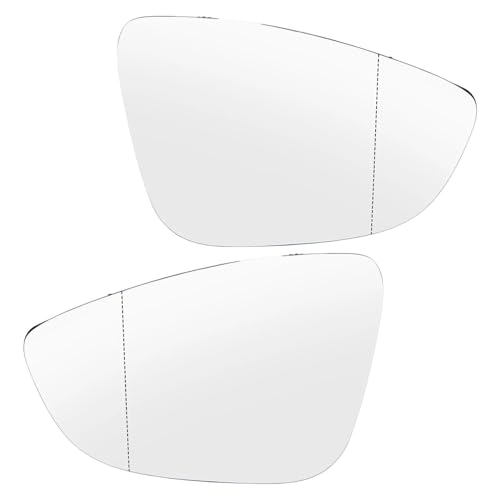 Seitenspiegelglas Für Vw Für Eos Für Scirocco Für Passat B7 Cc Seite Spiegel Glas Konvexen Erhitzt Tür Flügel Rück Weitwinkel(Left And Right) von HDHCSCAGH