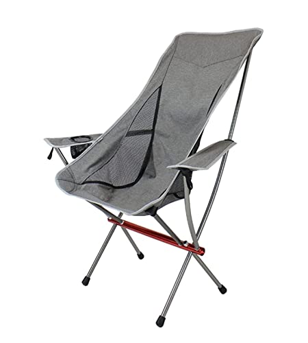 Campingstuhl Outdoor Camping Hochlehner Tragbare Ultraleicht Klappstuhl mit Rucksack Weich Armlehnen Wandern Tragbarer Ne Stuhl von HDICUHNANU