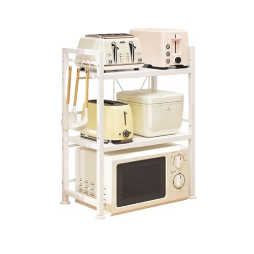 HDICUHNANU Mikrowellenständer Ausziehbares Mikrowellenregal, Küchenregal, Arbeitsplatten-Entladungsofen, Multifunktionsregal, Mehrschichtiges Lagerregal for Zu Hause Gewürzregale(78cm) von HDICUHNANU