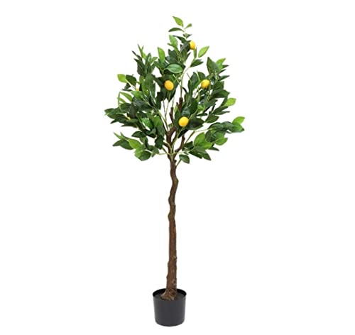 HDICUHNANU Modern Decor Große Künstliche Zitrone Im Topf Bonsai Pflanzen Küche Hochzeit Home Party Dekoration Obst Gefälschte Bäume Fake Trees(120cm) von HDICUHNANU