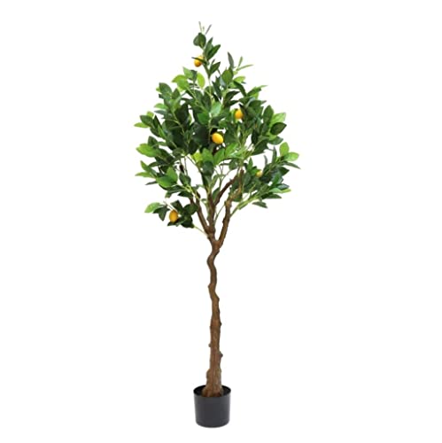 HDICUHNANU Modern Decor Große Künstliche Zitrone Im Topf Bonsai Pflanzen Küche Hochzeit Home Party Dekoration Obst Gefälschte Bäume Fake Trees(150cm) von HDICUHNANU