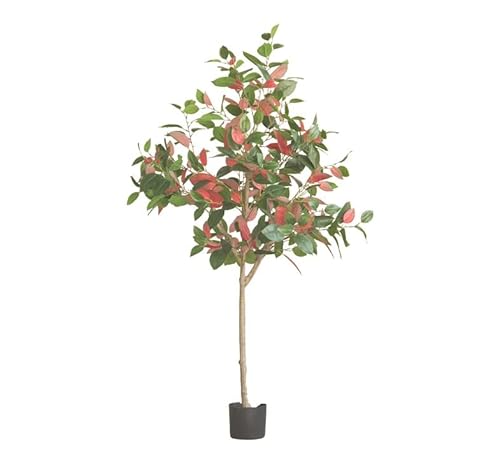 HDICUHNANU Modern Decor Künstlicher Baum Kampferbaum Simulation Grünpflanze Topf Home Office Dekoration Großer Grüner Gefälschter Baumboden Bonsai Fake Trees(150cm) von HDICUHNANU