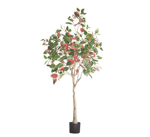 HDICUHNANU Modern Decor Künstlicher Baum Kampferbaum Simulation Grünpflanze Topf Home Office Dekoration Großer Grüner Gefälschter Baumboden Bonsai Fake Trees(170cm) von HDICUHNANU