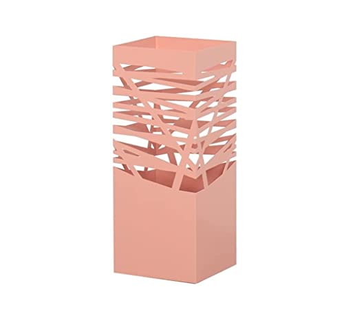 HDICUHNANU Platzsparend Iron Art Regenschirmständer Home Regenschirm Abflussständer Hotel Lobby Foyer Kreativer Eimer Lagerregal Mit Langem Griff Langlebig SchirmstäNder(B-pink) von HDICUHNANU
