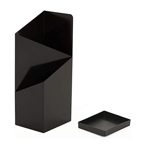 HDICUHNANU Platzsparend Regenschirmständer for Den Innenbereich Mit Tropfschale, Regenschirmhalter for Eingangsbereich, Dekorativer Organizer, Regenschirmeimer Langlebig SchirmstäNder(B-Black) von HDICUHNANU