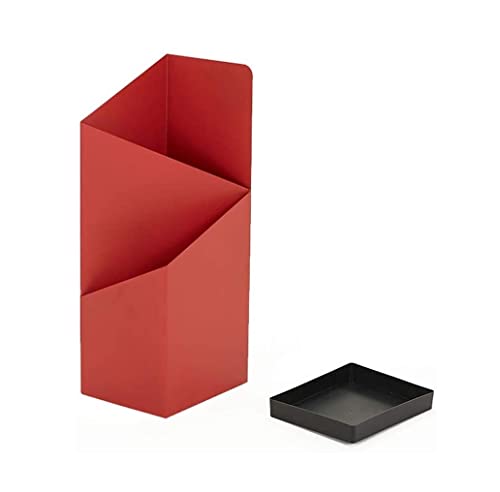 HDICUHNANU Platzsparend Regenschirmständer for Den Innenbereich Mit Tropfschale, Regenschirmhalter for Eingangsbereich, Dekorativer Organizer, Regenschirmeimer Langlebig SchirmstäNder(C-red) von HDICUHNANU