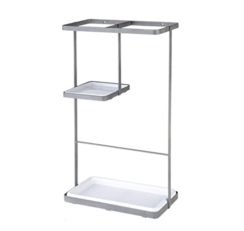 Platzsparend Schirmständer Aus Metall Im Europäischen Stil, Einfacher Regenschirmständer, Rechteckig, Regenschirmhalter Für Hotellobby, Veranda, Apartmentbars Langlebig SchirmstäNder(Black+White) von HDICUHNANU