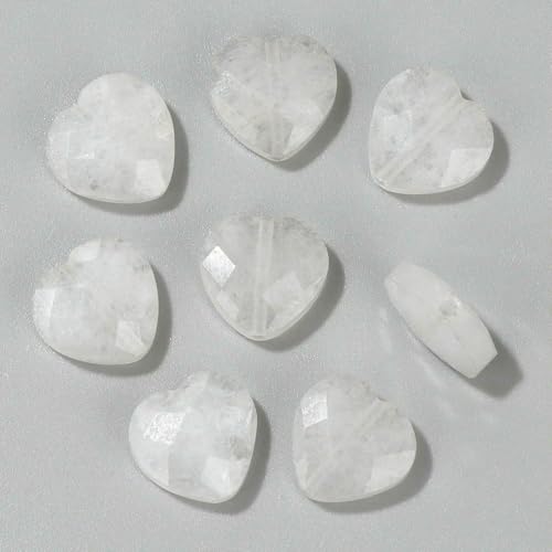 Facettierte Herzform Steinperle Natürliche Tigerauge Amethyste Klare Quarze Charms Perlen zur Schmuckherstellung DIY-Bergkristall-5 Stück Facettierte Herzform Steinperle Natürliche Tigerauge Amethyste Klare Quarze Charms Perlen zur Schmuckherstellung DIY-Bergkristall-5 Stück von HDJSDB