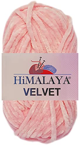 100 Gramm Himalaya Velvet Uni aus 100% Micro Polyester 90019 Rosa von HDK-VERSAND