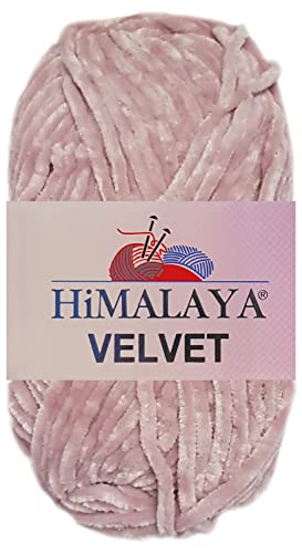 100 Gramm Himalaya Velvet Uni aus 100% Micro Polyester 90049 Altrosa von HDK-VERSAND