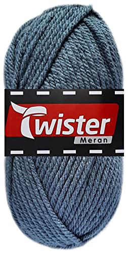 100 Gramm Twister Meran aus 100% Polyacryl (54 Jeansblau) von HDK-VERSAND