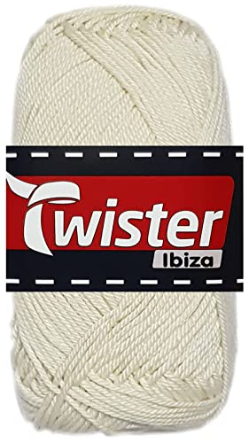 50 Gramm Twister Ibiza aus 100% Baumwolle 20 Creme 50 Gramm Twister Ibiza aus 100% Baumwolle 20 Creme von HDK-VERSAND