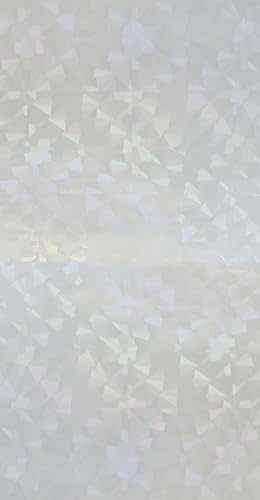 HDK-VERSAND 1 Stück Wachsplatten Muster Effektwachsplatte Grösse 200 x 100 x 0,5 mm (Holografisch Weiss) von HDK-VERSAND