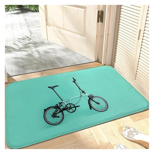 HDKAH Teppiche for Wohnzimmer Fußmatten Haustür Küche Laufband Teppiche Schlafzimmer Flanell Badematte Wohndekorationen(Green,160x200cm63x78in) von HDKAH
