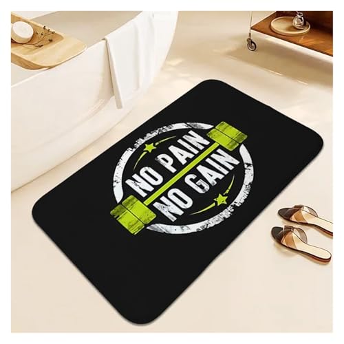 HDKAH Turnhallenteppich for Schlafzimmer Fußmatten Haustür Weich Individuell Wohnzimmer Lustige Fußmatte Badezimmer Flur Schlafzimmer Teppich Ästhetik(White Green,60x90cm24x36in) von HDKAH