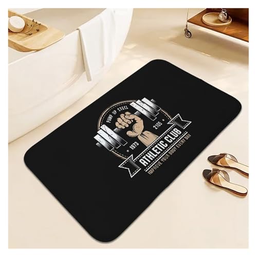 HDKAH Turnhallenteppich for Schlafzimmer Fußmatten Haustür Weich Individuell Wohnzimmer Lustige Fußmatte Badezimmer Flur Schlafzimmer Teppich Ästhetik(White Yellow,80x120cm32x48in) von HDKAH