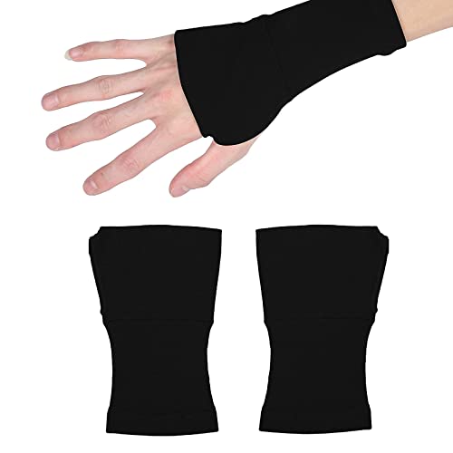1 Paar Kompression Handgelenkstütze,Elastischer Handgelenkstütze, Handgelenkschoner für Arthritis, Handgelenkbandage für Linderung von Karpaltunnel, Sehnenentzündung und Anderen Schmerzen (M, Schwarz) von HDKAJL