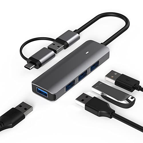 4/5-in-1 Typ-C-USB-3.0-Lesegerät, tragbar, USB 3.0, 5 Gbit/s Splitter von HDKEAN