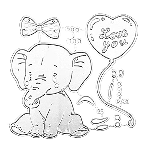 HDKEAN Elefanten-Stanzschablone aus Metall für Scrapbooking, Fotoalbum, Geburtstag, Kartenherstellung HDKEAN Elefanten-Stanzschablone aus Metall für Scrapbooking, Fotoalbum, Geburtstag, Kartenherstellung von HDKEAN