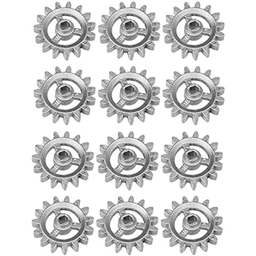 HDKEAN 12 Stück Metallgetriebe-Rahmen-Getriebe-Teile Zahnrad hitzebeständiges Zubehör Metallmaterial geeignet für Grills Hitzebeständiges Grillzubehör von HDKEAN