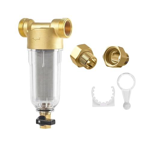 HDKEAN Wiederverwendbarer Vorfilter, Sedimentfilter, spülbarer Feinfilter, Leitungswasserfilter für Schlauch-Sedimentfilter HDKEAN Wiederverwendbarer Vorfilter, Sedimentfilter, spülbarer Feinfilter, Leitungswasserfilter für Schlauch-Sedimentfilter von HDKEAN