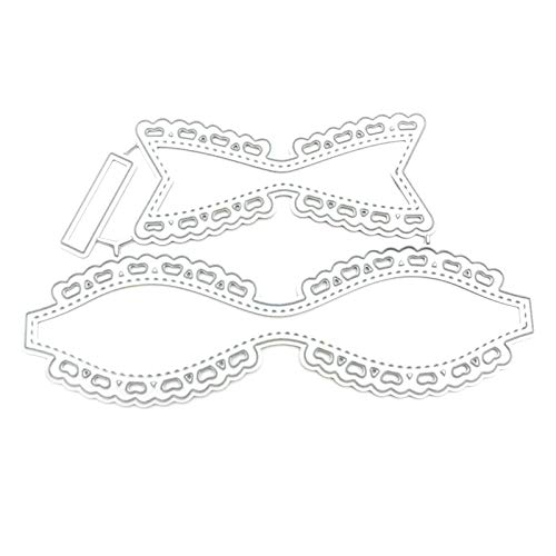 Stanzschablone mit Schleife, Karbonstahl, Metall, silberfarben, für Fotos, Alben, Formvorlagen Stanzschablone mit Schleife, Karbonstahl, Metall, silberfarben, für Fotos, Alben, Formvorlagen von HDKEAN
