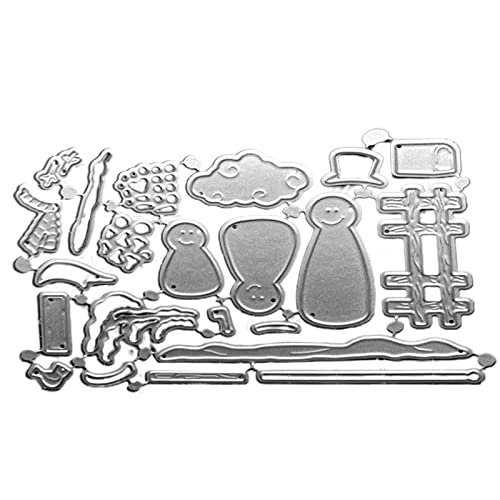 Stanzschablonen aus Karbonstahl, drei Schneemänner, für den Winter, festliches Papierhandwerk Stanzschablonen aus Karbonstahl, drei Schneemänner, für den Winter, festliches Papierhandwerk von HDKEAN