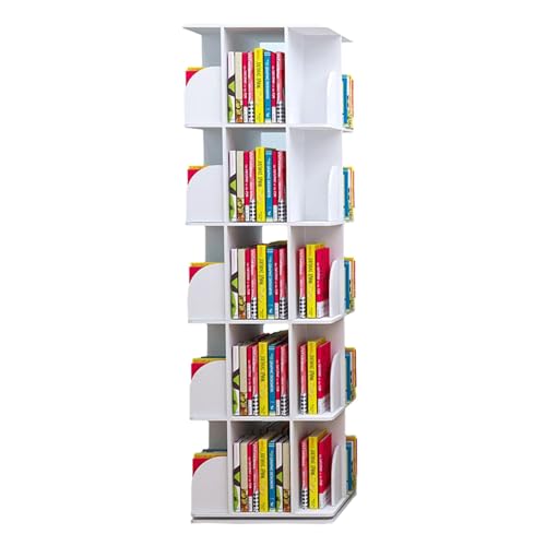 HDKSHX Bücherregal, hohe verstellbare Aufbewahrung, Bücherregale, großes Fassungsvermögen, 5 Etagen, für Zuhause, Büro, stehendes Bücherregal von HDKSHX