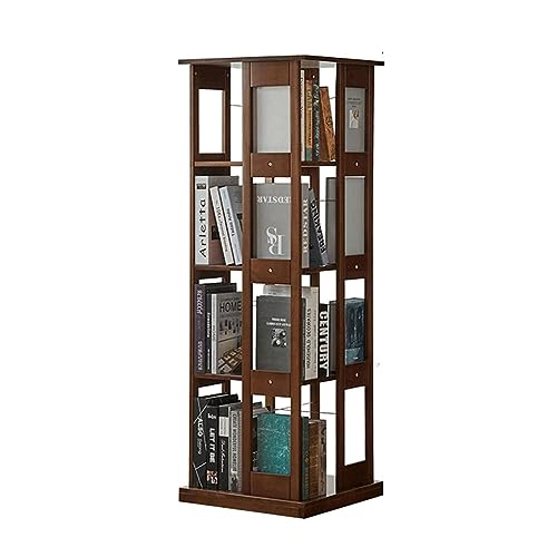 HDKSHX Vertikales Bücherregal mit 2/4/5 Ebenen, Bücherregal für Zuhause, Arbeitszimmer, Schlafzimmer, Wohnzimmer, einfach zu installierendes Rack-Bücherregal von HDKSHX