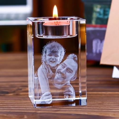 Personalisierter 3D-Foto-Kristall-Kerzenhalter, Individuelle 3D-Kristallfoto-Teelichthalter, Bild-Kerzenständer-Dekor for Hochzeit, Jahrestag, Geburtstag, Weihnachten, Heimdekoration(5X5X8CM) Personalisierter 3D-Foto-Kristall-Kerzenhalter, Individuelle 3D-Kristallfoto-Teelichthalter, Bild-Kerzenständer-Dekor for Hochzeit, Jahrestag, Geburtstag, Weihnachten, Heimdekoration(5X5X8CM) von HDLOVE