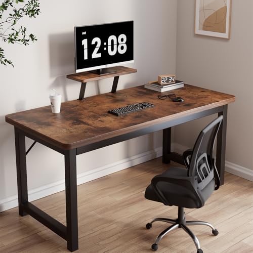 HDOFM 80 cm großer Computertisch, kleiner Schreibtisch mit Monitorständer, Studententisch für Heimbüro. von HDOFM