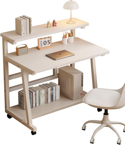 HDOFM 80 cm großer Home-Office-Schreibtisch für kleine Räume, rollbarer Computertisch mit Rollen, Studententisch für Schlafzimmer. HDOFM 80 cm großer Home-Office-Schreibtisch für kleine Räume, rollbarer Computertisch mit Rollen, Studententisch für Schlafzimmer. von HDOFM