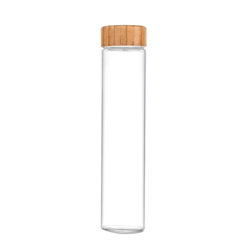 24 Stücke Robuster Glas Spizerlager Jar Set Mit Bambusabdeckungen Deckel Deckel Und Mehrzwecketikett Haushalt Täglicher Gebrauch von HDOYTXXM