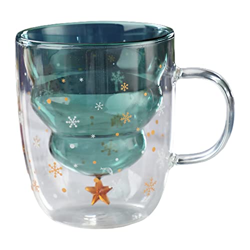 300 Ml Doppelschicht Wasserglas Tasse Verdickter Weihnachtsbaum High Bech Deckel Küchenwerkzeug Borosilikat Weihnachtsbaum Kaffee Tassen Mit Deckel Wiederverwendbar von HDOYTXXM