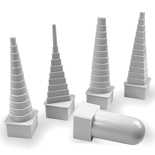 4pcs/Set Handheld Vier Type Kunststoff Turm Wickelstangen Wickel Turm Handwickel Stange Schmuck Perlen Modellierungswerkzeug Plastikturm Wickelstange von HDOYTXXM