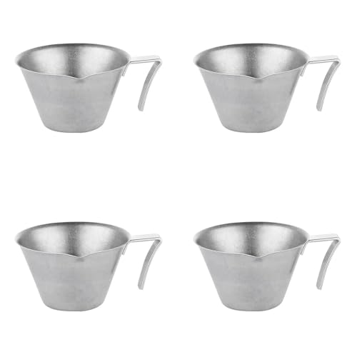 4pcs Edelstahl Kaffee Messung Tasse Kaffeextraktion Tasse Mit Abgestuften Verdickten Exquisite Unzen Kaffeetasse von HDOYTXXM