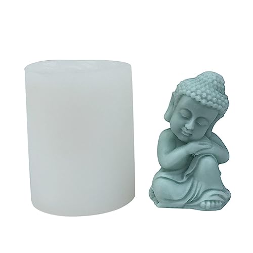 Buddhas Mönchform Epoxidharzform Handgefertigte Duftende Kerze Silikonform Plasters Tisch Ornament Werkzeug Nicht Stick von HDOYTXXM