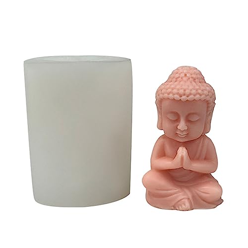 Buddhas Mönchform Epoxidharzform Handgefertigte Duftende Kerze Silikonform Plasters Tisch Ornament Werkzeug Nicht Stick von HDOYTXXM
