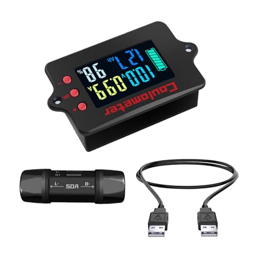 Coulometer 8-120 V 50A Batterie Monitore Bidirektional Präziser Erkennung Mit Hintergrundbeleuchtung COULOMB COCKER Coulometer 8-120 V 50A Batterie Monitore Bidirektional Präziser Erkennung Mit Hintergrundbeleuchtung COULOMB COCKER von HDOYTXXM