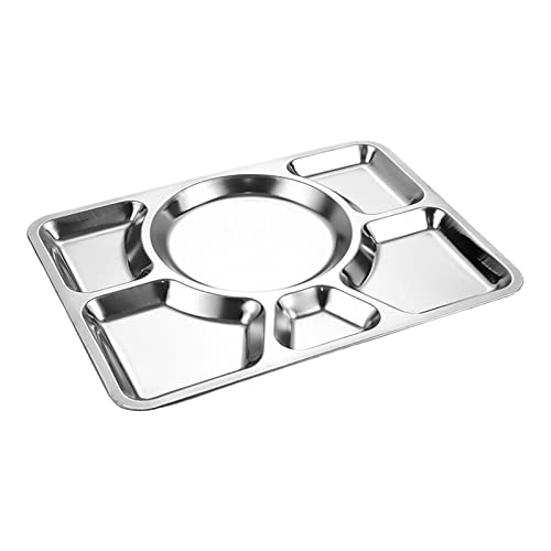 Divided Platten Aus Rostfreiem Stahl Die Nahrungsmittel Geschnittene Tablett Mit Fächern Für Die Lebensmittelkontrolle Verleihen von HDOYTXXM