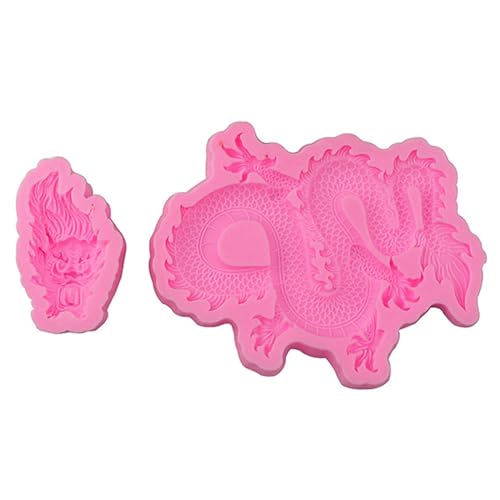 Flexible Chinesische Drache Silikonform Bastelform Silikon Schokoladenform Backzubehör von HDOYTXXM