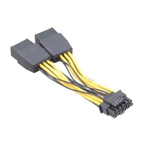 HDOYTXXM 12 Cm Doppel 8 Pin （6+2Pin） Bis 16Pin 12+4Pin Netzteilkabel Für RTX40 Serie 12VHPWR Motherboards Stromversorgung von HDOYTXXM