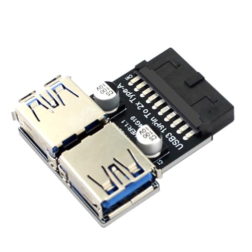 HDOYTXXM 19Pin Um USB Konvertierer Für Weibliche Frontanschlüsse Zu Verdoppeln 19/20Pin USB3.0 Adapter Plug Motherboards Plug Adapter Für PC von HDOYTXXM