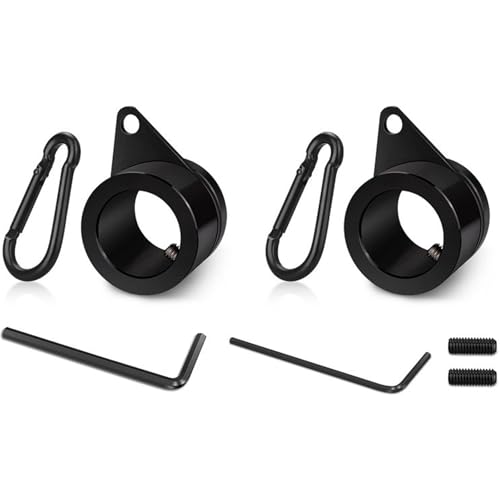 HDOYTXXM 2pcs Antitangle Flag Ringe Aluminiumlegierung 360 Rotierender Spinner Mit Haken Für 0 8-1 01 Zoll Fahnenmastenzubehör von HDOYTXXM