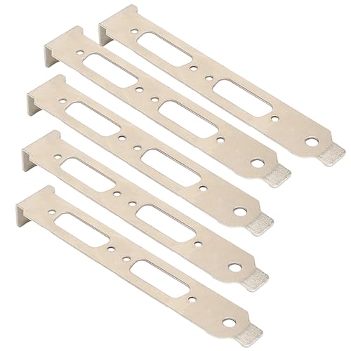 HDOYTXXM 5pcs Hochprofile Halterung Für DVI VGA Video Grafikkarte Vollhöhe Bracket Computer Case Components Ersatz von HDOYTXXM