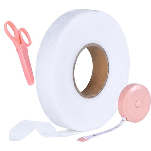 HDOYTXXM Bügeleis Säuget Band Breite 2 Cm Saum Stoff Tape On Säsche Mit Schere Und Klebeband Für Jeanshems Vorhang von HDOYTXXM