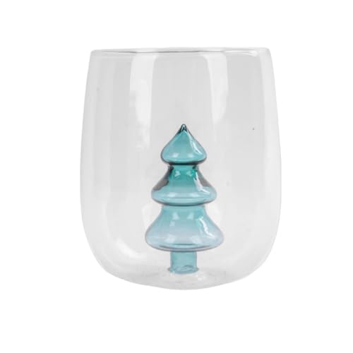 HDOYTXXM Elegante Weihnachtsbaumformglas Stabiler Glasbaum Themenbecher Zum Täglichen Gebrauch Und Feiern Tragbare Feiertagsglaswares von HDOYTXXM