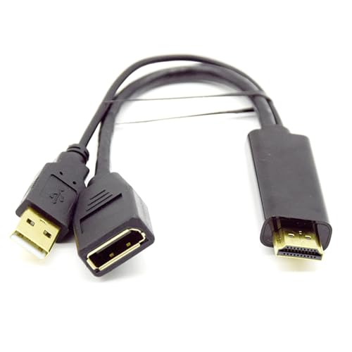 HDOYTXXM Für HDTV Zu DisplayPort Adapter Mit USB Ladeanschluss Für Mehrere Geräte Unterstützt 4K60 Hz Sehr Klare Anzeige von HDOYTXXM