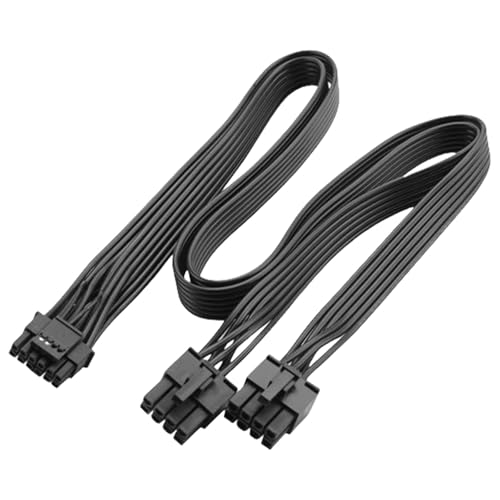 HDOYTXXM Hohe Leitfähigkeit 16AWG Doppel 8 Pin Bis 16Pin 12VHPWR PCIE 5.0 Kabel Zur Effizienten Stromversorgung RTX4090 Und Mehr von HDOYTXXM